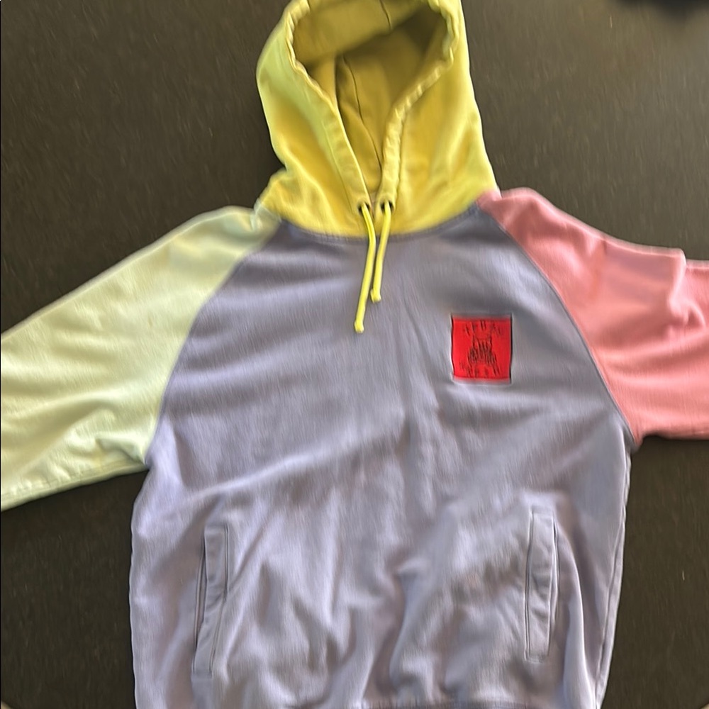 Teddy Fresh Multicolor Hoodie - Yellow, Pink, purple and light green